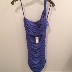 BCBG One Shoulder Ruched Dress